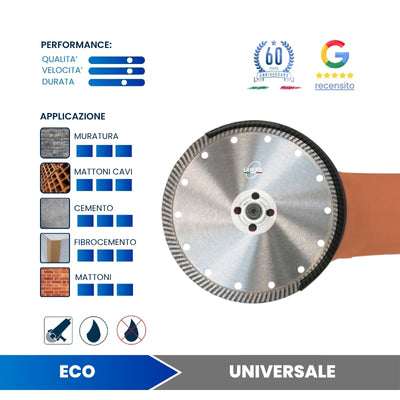 Disco diamantato universale turbo