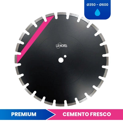 disco diamantato cemento fresco